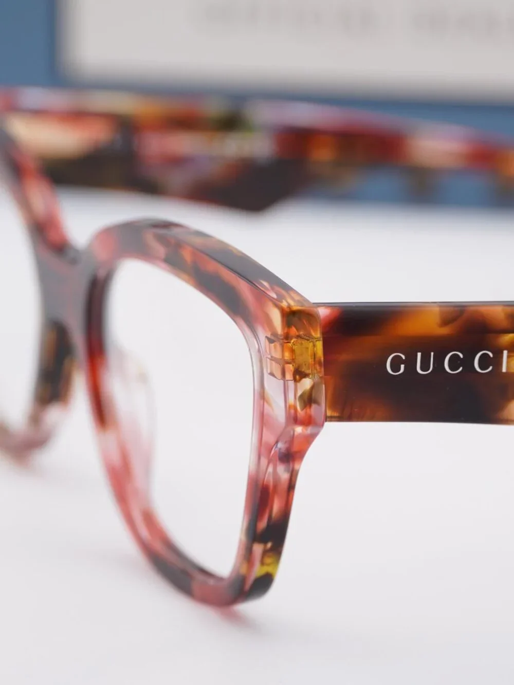 Gucci GG2008O 002 Cat Eye Eyeglasses - Red Havana 54mm